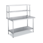 WORK TABLE 1 Undershelf 145X70X90 with 2 over shelf - WT1U150V2
