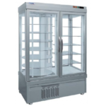 Refrigerated showcase 2 Doors with 7 rotating shelves7401 NFP Silver