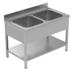 Sink on Stand 120X60X90 Middle Bowls2 - SOS12060MB2
