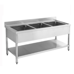 Sink on Stand 160X70X90 Middle Bowls3 - SOS16070MB3