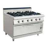 STAINLESS STEEL GAS RANGE 6 BURNER + BIG OVEN - STGH-997A