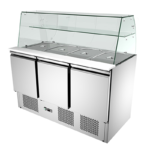 TECNOFRIGO Counter Chiller Italy 3door open Salad Bar & Glass+TFS903T