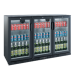 Bar Cooler Chiller Black 3 hinge doors LG-300H