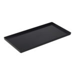 60X40X2.5CM-BLACK TRAY NON STICK HL- Black
