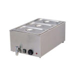 BAIN MARIE 590X360X240 WITH DRAIN-8710-1/3